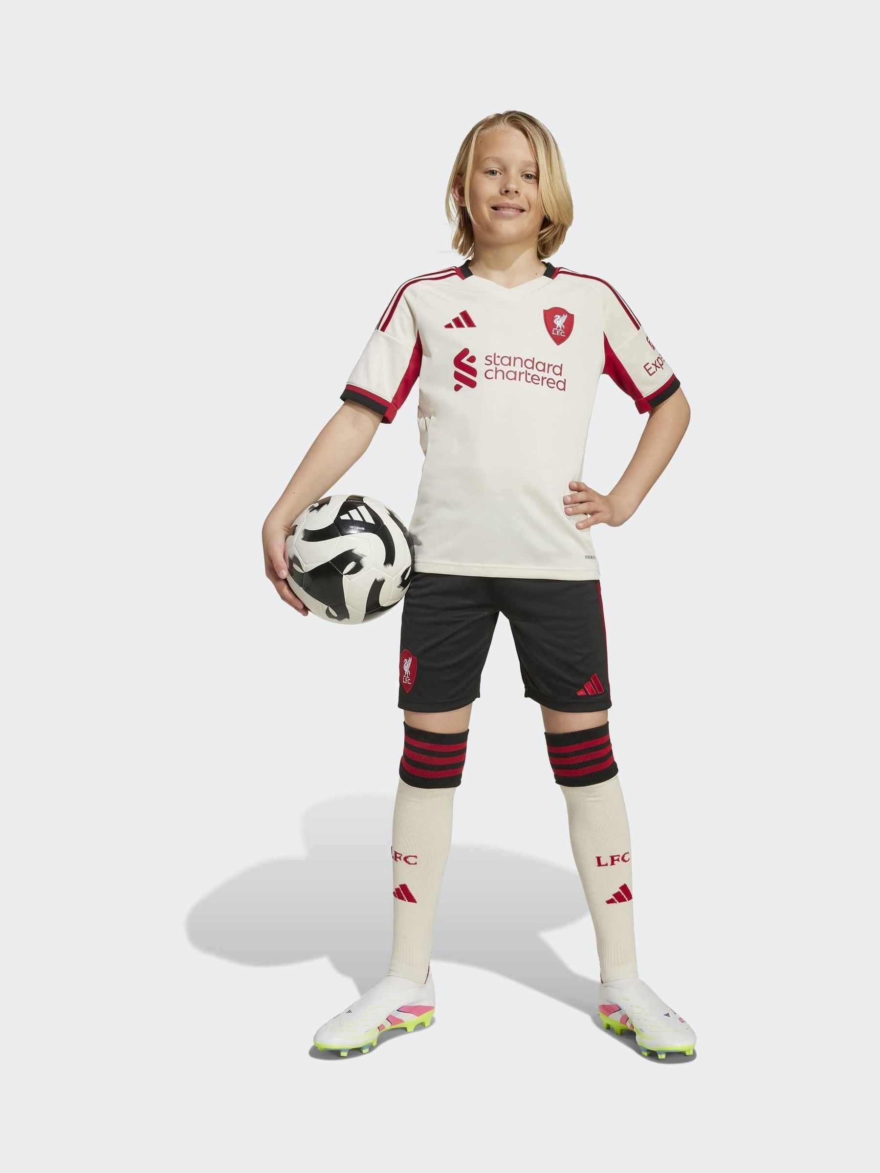 Buy adidas White Kids Liverpool FC 25/26 Away Jersey from