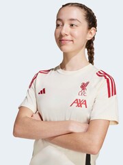 adidas White Kids Liverpool FC Tiro 25 Competition Cotton T-Shirt - Image 3 of 7