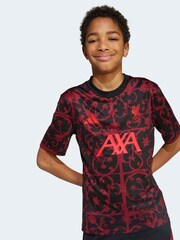 adidas Black/Red Kids Liverpool FC 25/26 Pre Match Jersey - Image 5 of 8