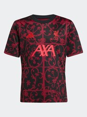 adidas Black/Red Kids Liverpool FC 25/26 Pre Match Jersey - Image 7 of 8