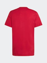 adidas Bright Red Kids Liverpool FC T-Shirt - Image 3 of 6