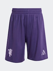 adidas White Mini Kids Manchester United 25/26 Away Kit - Image 8 of 9