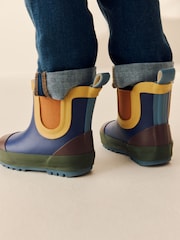 Navy Colourblock Warm Lined Ankle Wellies - Image 2 of 7