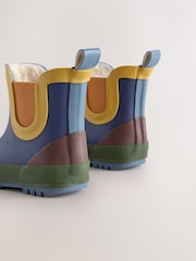 Navy Colourblock Warm Lined Ankle Wellies - Image 5 of 7