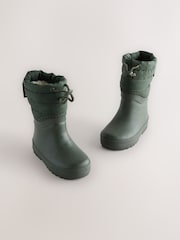 Grün/Khaki - Quilted Cuff Wellies - Bild 1 von 6