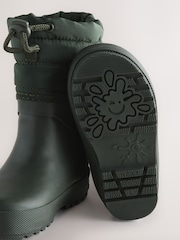 Grün/Khaki - Quilted Cuff Wellies - Bild 3 von 6