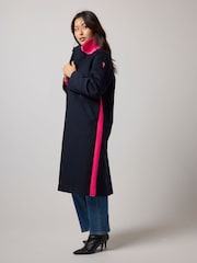 SCAMP & DUDE Blue Wool Blend Coat - Image 2 of 4