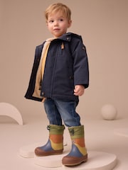 Blue/Green Colourblock Thermal Thinsulate™ Lined Cuff Wellies - Image 2 of 7