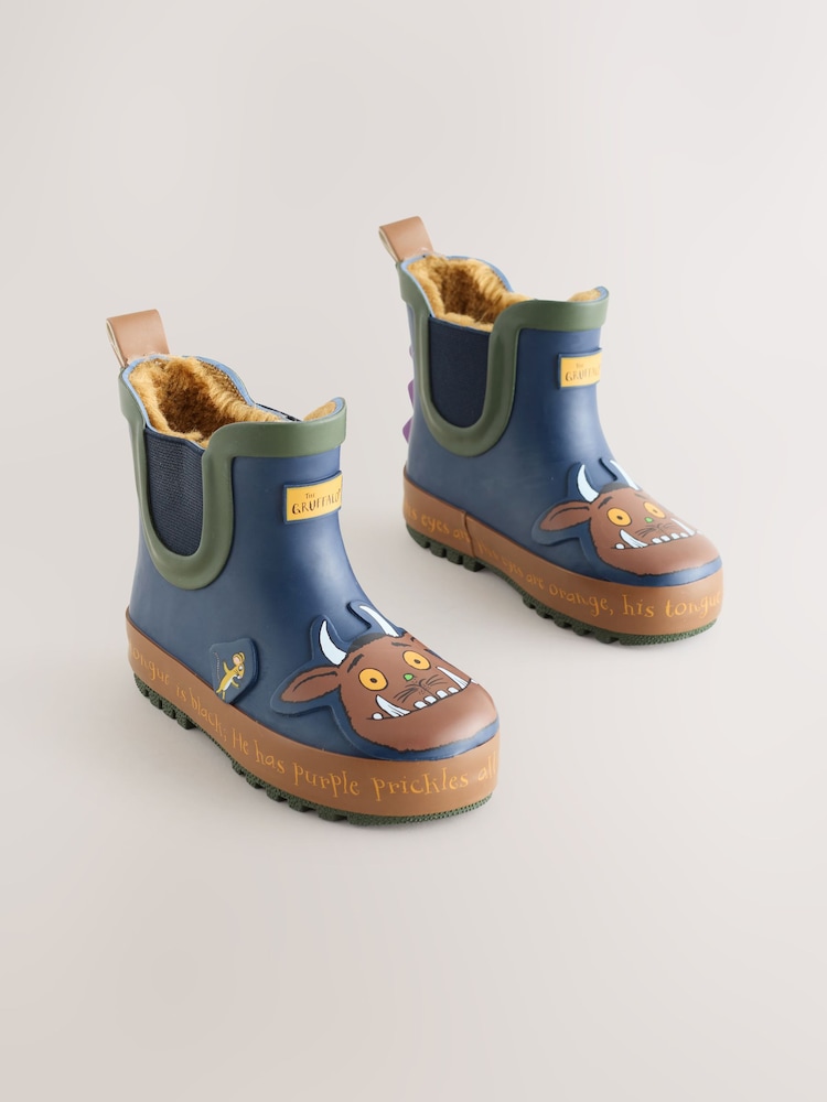 Navy Gruffalo Warm Lined Ankle Wellies - Image 1 of 6