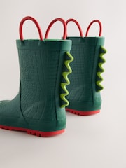 Green Crocodile Handle Pull On Wellies - Image 3 of 5
