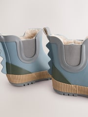 Blue Neutral Colourblock Warm Lined Ankle Wellies - Image 7 of 7