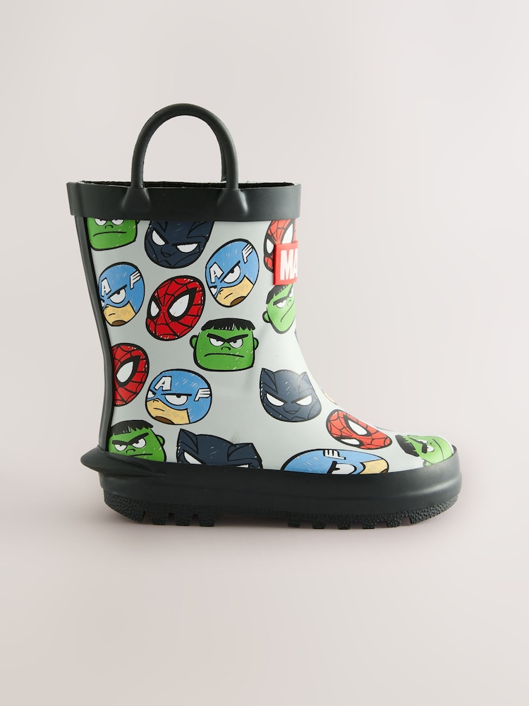 Grau Marvel® - Gummistiefel zum Überziehen mit Griff - Bild 2 von 5