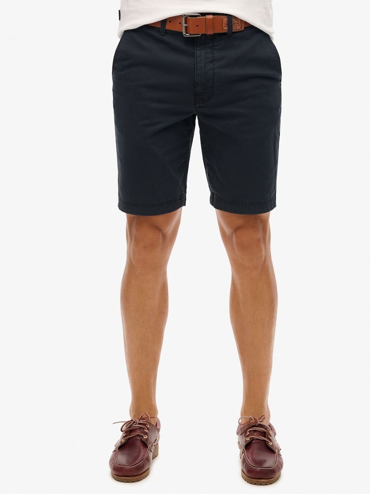 Superdry Navy Officer Chino Shorts - Image 1 of 9