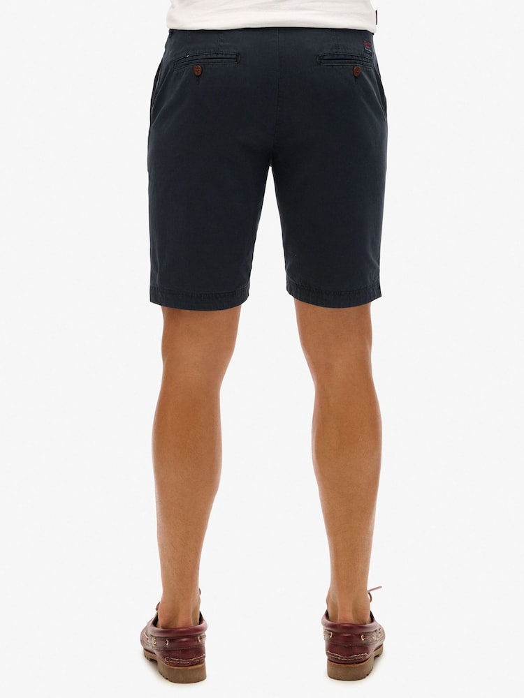 Superdry Navy Officer Chino Shorts - Image 2 of 9