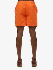 Superdry Orange/Black Sport Graphic 17 Swim Shorts - Image 5 of 7