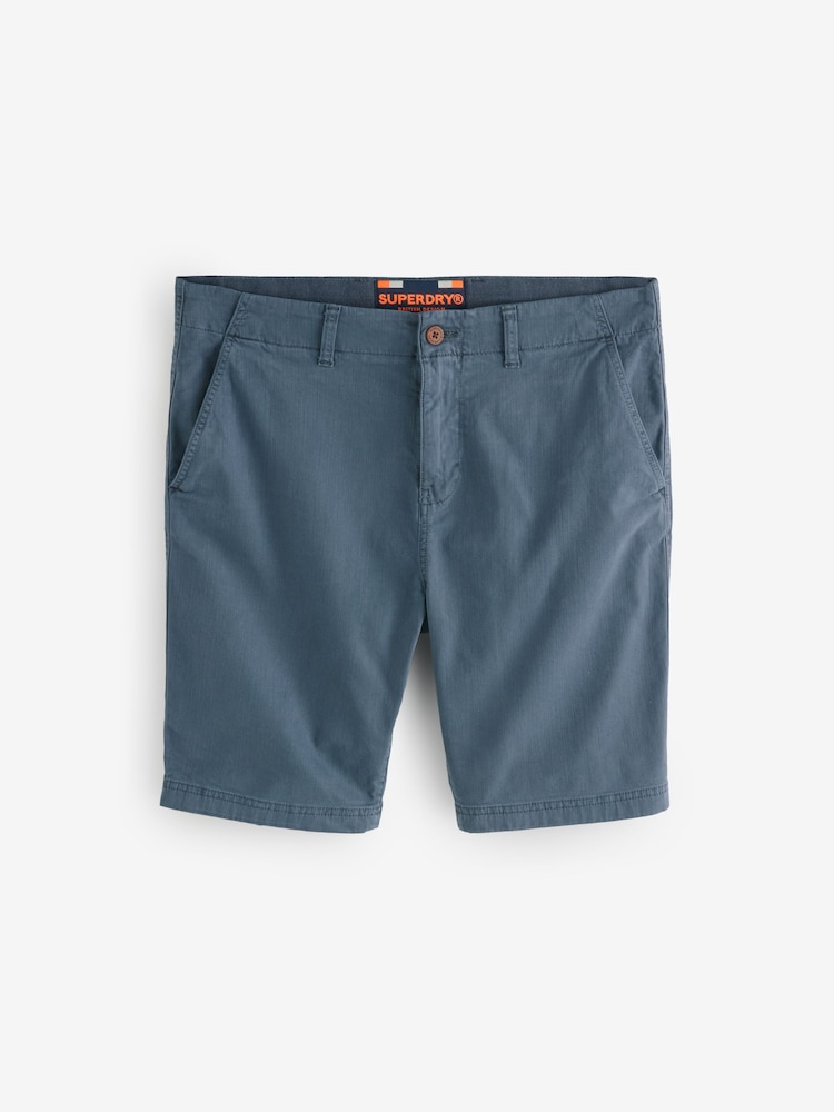 Superdry Blue Officer Chino Shorts - Image 5 of 5