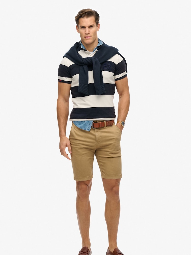 Superdry Natural Officer Chino Shorts - Image 2 of 7 Superdry Natural Officer Chino Shorts - Image 2 of 7