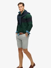 Superdry Grey Officer Chino Shorts - Image 4 of 7