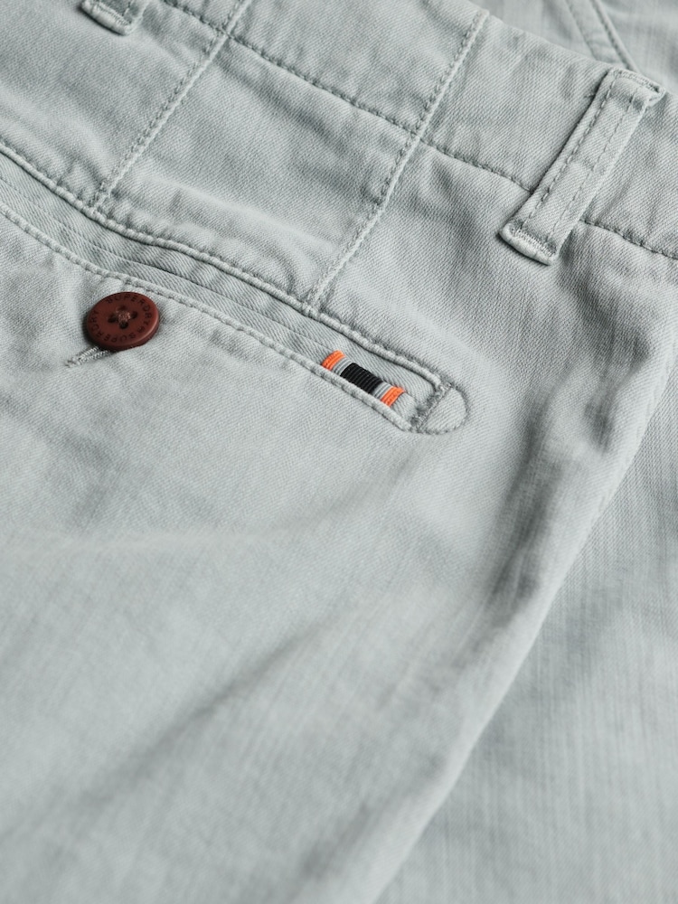 Superdry Grey Officer Chino Shorts - Image 7 of 7 Superdry Grey Officer Chino Shorts - Image 7 of 7