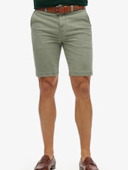 Superdry Green Officer Chino Shorts - Image 1 of 7