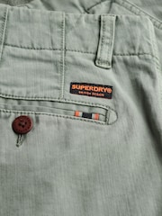 Superdry Green Officer Chino Shorts - Image 7 of 7