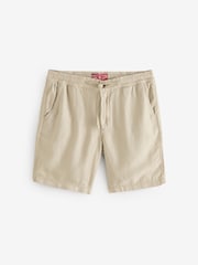 Superdry Natural Merchant Linen Blend Shorts - Image 1 of 6