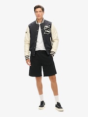 Черный - Трикотажные шорты с логотипом Superdry Essential - Изображение 1 из 7