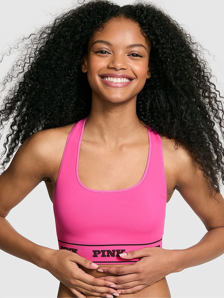 Victoria's Secret PINK Pink Gossip Reversible Sports Bra - Image 1 of 2