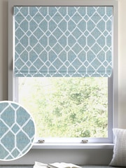 Seafoam Grey Earle Made to Measure Roman Blind - Image 1 of 6