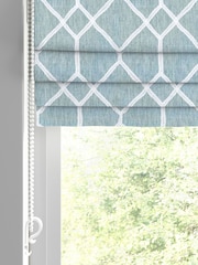Seafoam Grey Earle Made to Measure Roman Blind - Image 2 of 6