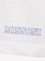 Missoni Zig Zag Graphic Short Sleeve Logo White T-Shirt - Image 3 of 3