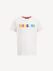 Missoni Logo Short Sleeve White T-Shirt - Image 1 of 2