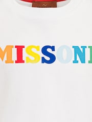 Missoni Logo Short Sleeve White T-Shirt - Image 2 of 2