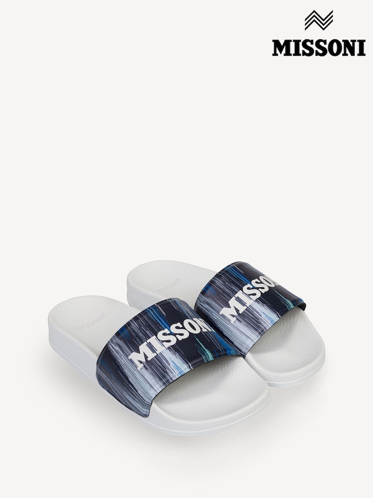 Missoni Blue Logo Sliders - Image 2 of 2