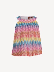 Missoni Pink Zig Zag Logo Crop Top - Image 1 of 3