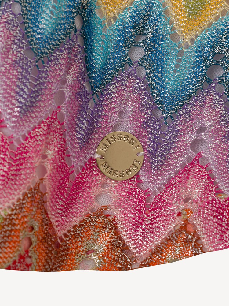 Missoni Pink Zig Zag Logo Crop Top - Image 3 of 3
