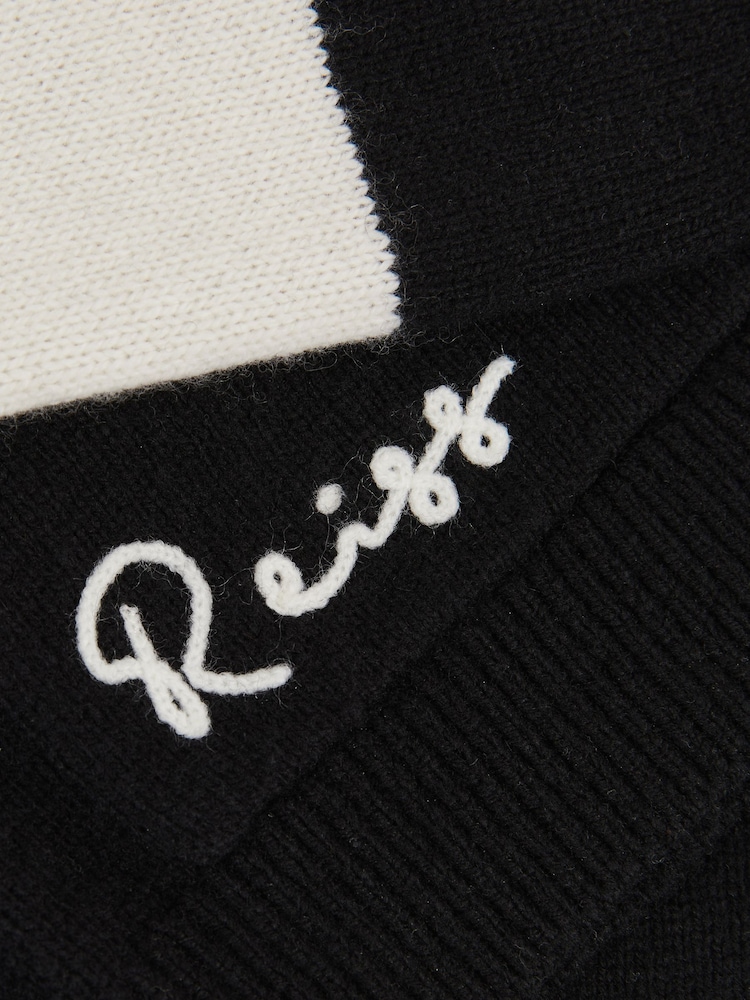 Reiss Black Boom 3-9 yrs Unisex Fit McLaren F1 Team Varsity Wool-Cashmere Cardigan - Image 8 of 8