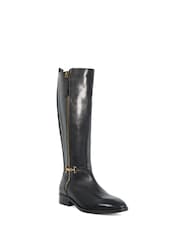 Dune London Black Wide Fit Taylyn Knee High Boots - Image 3 of 6