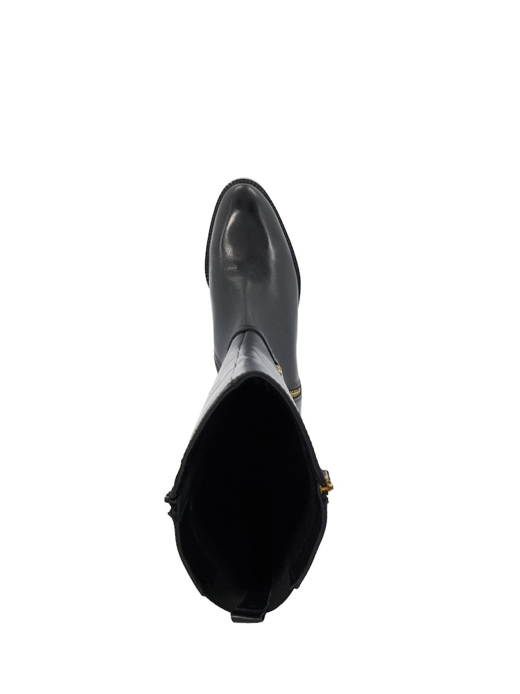 Dune London Black Wide Fit Taylyn Knee High Boots - Image 6 of 6