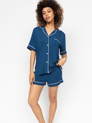أزرق - حزمة بيجامة شورت من قماش جيرسيه موديل Revere من Cyberjammies - صورة 1 من 3