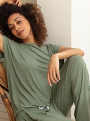 Cyberjammies Green Slouch Jersey Pyjamas Set - Image 1 of 6