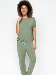 Cyberjammies Green Slouch Jersey Pyjamas Set - Image 2 of 6