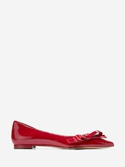 Cole Haan Womens Red Noella Bow Skimmer Flats - Image 1 of 6