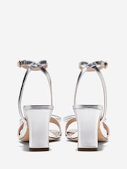 Cole Haan Womens Silver Noella Bow High Heel Sandals - Image 5 of 6