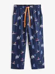 Cyberjammies Blue Man Alpes Ski Print Pyjama Set - Image 6 of 6