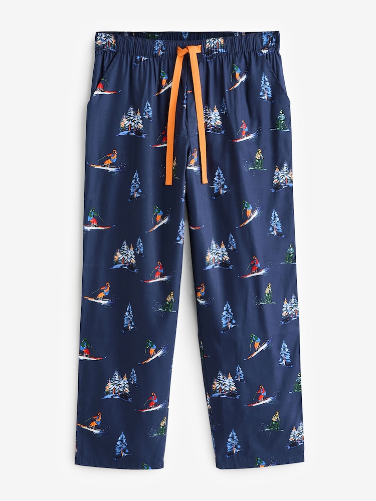 Cyberjammies Blue Man Alpes Ski Print Pyjama Set - Image 6 of 6