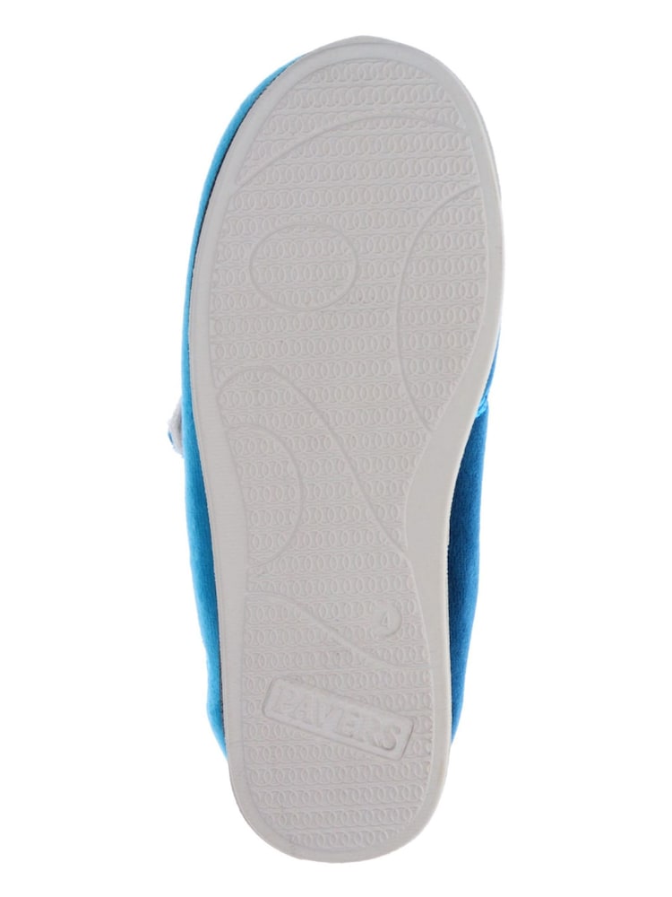 Pavers Blue Teal Wide Fit Wide Fit Antibacterial Slippers - Image 6 of 6