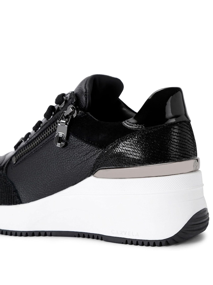 Carvela Skyline Wedge White Sneakers - Image 4 of 4