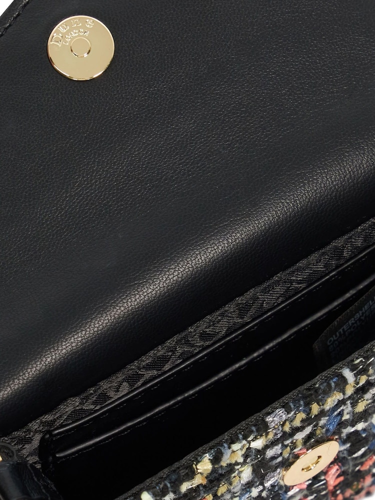 Dune London Blue Kisses Bouclé Coin Purse With Chain - Image 4 of 4