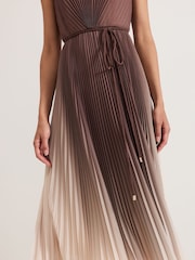 Phase Eight Brown Simara Ombre Dress - Image 5 of 7
